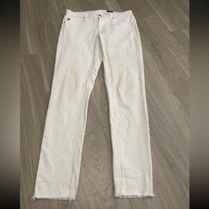 Ag Adriano Goldschmied Women’s Straight Leg Jeans in White